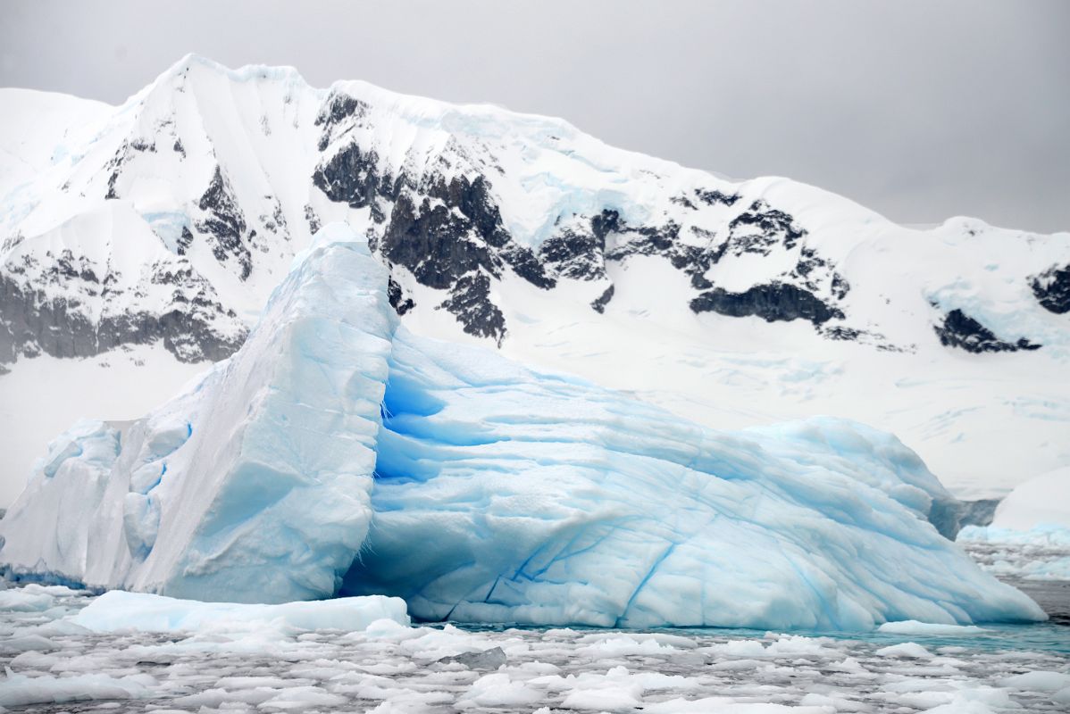 02C A Table Top Iceberg That Has Fallen Over From Zodiac Near Danco Island On Quark Expeditions Antarctica Cruise